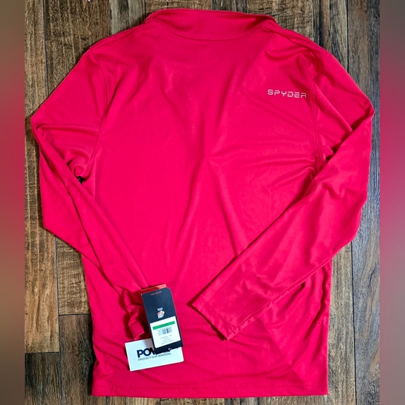 NWT Spyder Limitless Solid Zip T-Neck - Men's Large - Picture 4 of 4